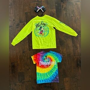 Disney size small shirts and ears